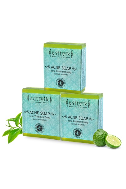 Sattvik Acne Soap(Pack of 5) Sattvik Acne Soap(Pack of 5)